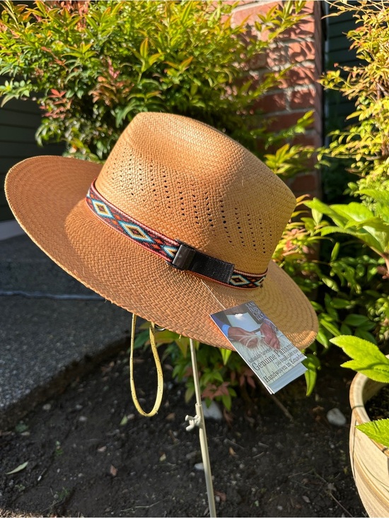 Other - San Francisco hat co  straw Panama fedora hat with SPF 50